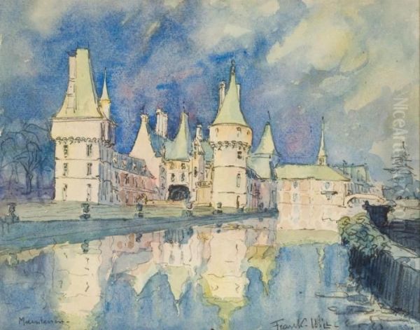 Vue Du Chateau De Maintenon Oil Painting by Frank Will