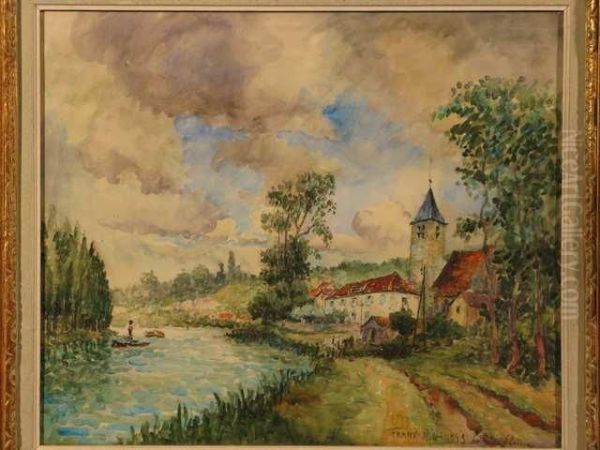 La Selle Sur Seine Oil Painting by Frank Will