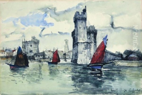 Le Port De La Rochelle Oil Painting by Frank Will