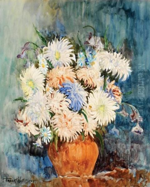 Bouquet D'anemones Oil Painting by Frank Will