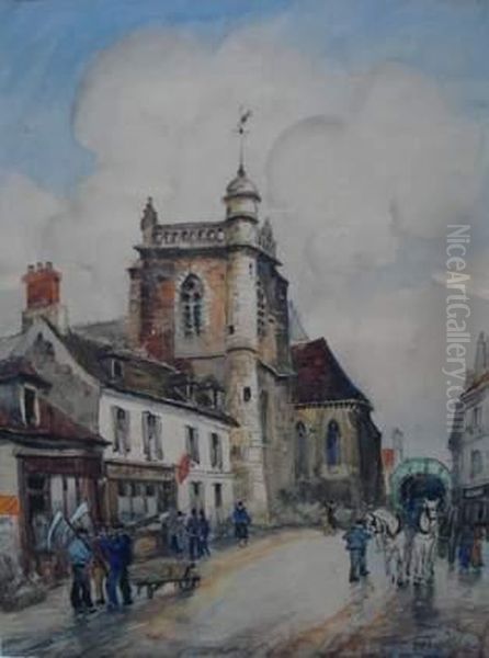 Mantes-gassicourt Oil Painting by Frank Will