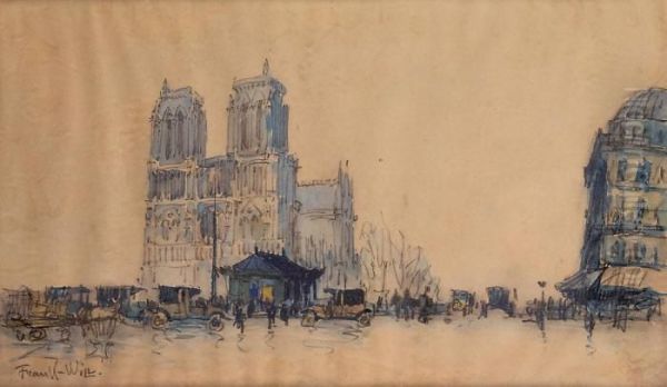 Paris, Notre-dame Oil Painting by Frank Will