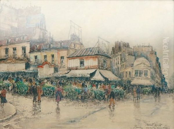  Marche Rue Lepic  Oil Painting by Frank Will