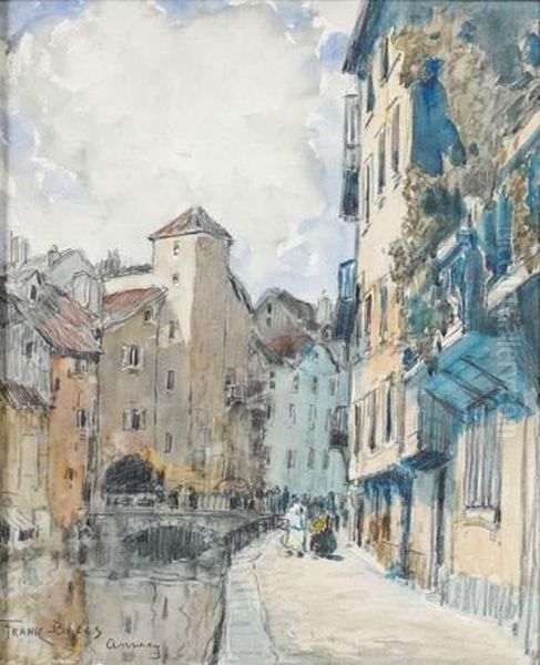 Vue D'annecy Oil Painting by Frank Will