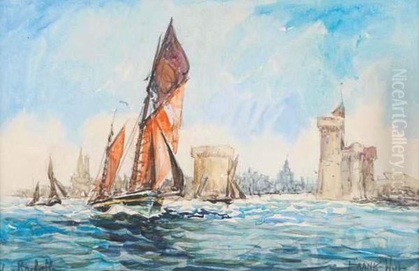 L'entree Du Port De La Rochelle Oil Painting by Frank Will