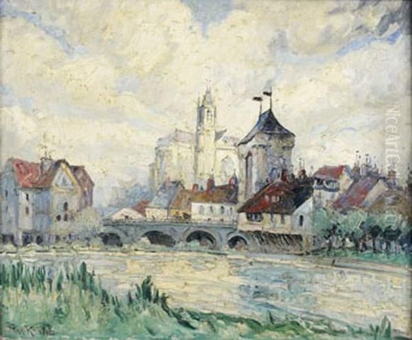 Moret Sur Loing Oil Painting by Frank Will