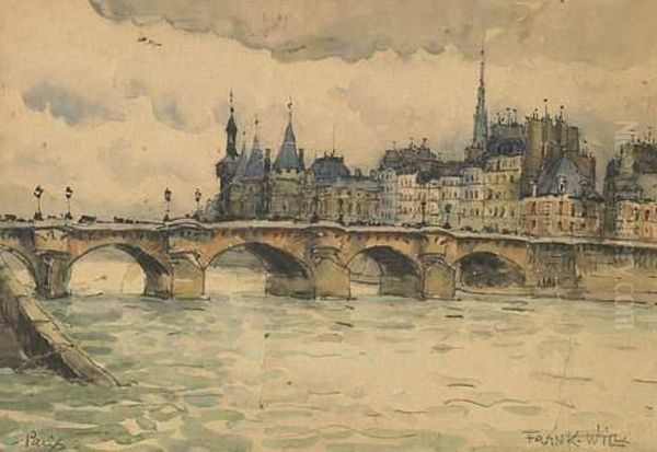 Vue Du Pont Neuf Et De L'ile De La Cite by Frank Will