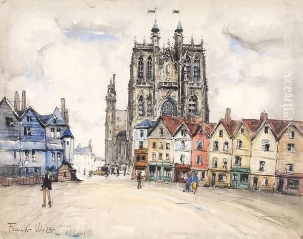 La Cathedrale D'abbeville Oil Painting by Frank Will