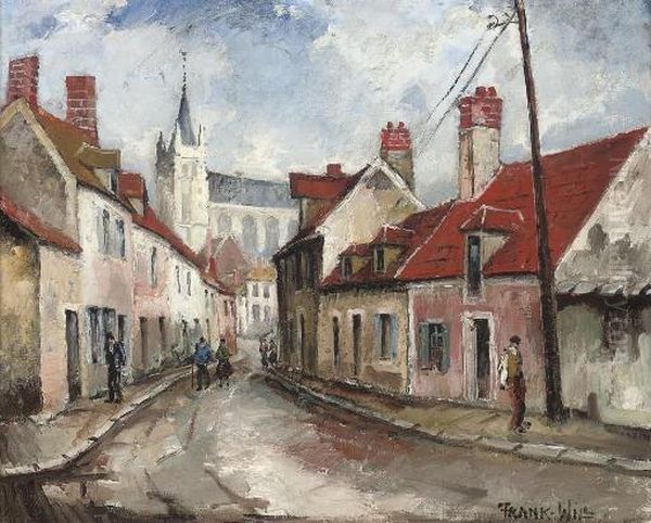 Rue De Village Oil Painting by Frank Will