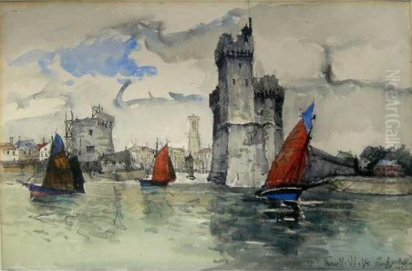 Le Port De La Rochelle Oil Painting by Frank Will