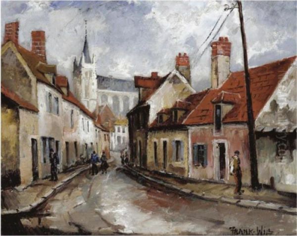 Rue De Village Oil Painting by Frank Will