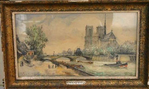 Notre Dame Vue Des Quais by Frank Will