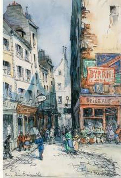 Rue Brisemiche, Paris Oil Painting by Frank Will