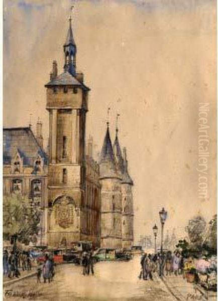 Paris-la Conciergerie Oil Painting by Frank Will