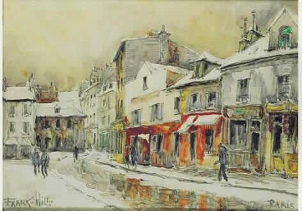 Rue De Montmartre. Oil Painting by Frank Will