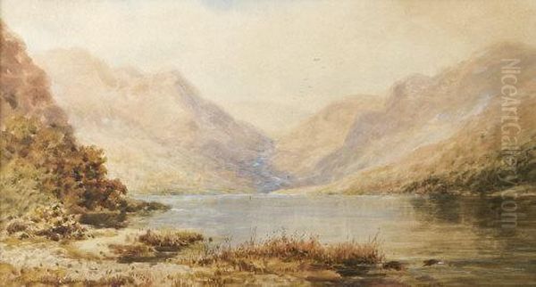 Upper Lake, Glendalough, Co. Wicklow Oil Painting by Alexander Williams