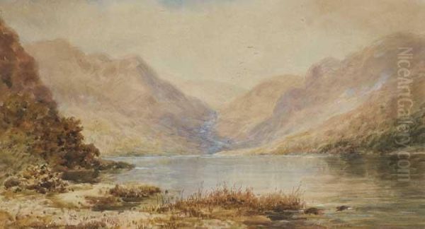 Upper Lake, Glendalough, Wicklow Oil Painting by Alexander Williams