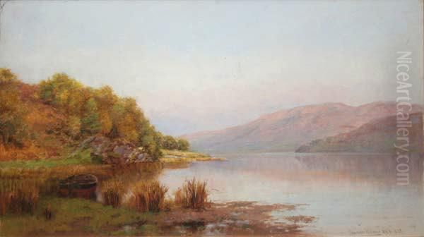 Evening On Loch Venachan Oil Painting by Alexander Williams