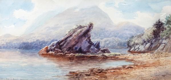 Colleen Bawn Rock, Killarney Oil Painting by Alexander Williams