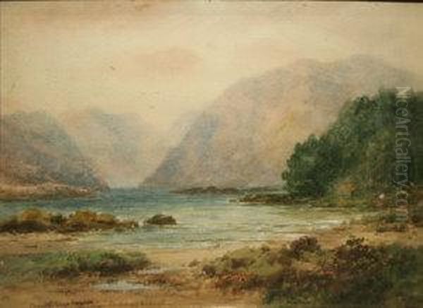 Glenveagh Lough, Donegal Oil Painting by Alexander Williams