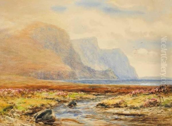 Minaun Cliffs, Achill Oil Painting by Alexander Williams