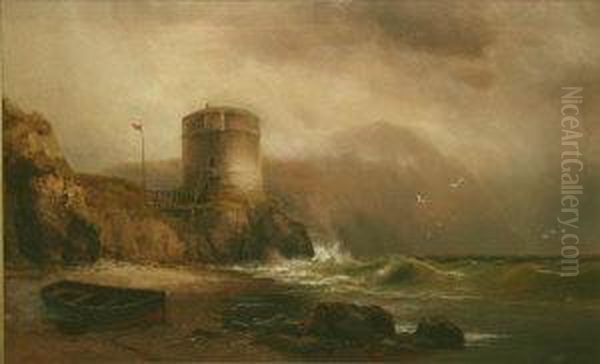 Off The North Dublin Coast Oil Painting by Alexander Williams