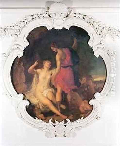 Venus and Adonis from the Salle de Conseil Oil Painting by Louis M. Tocque