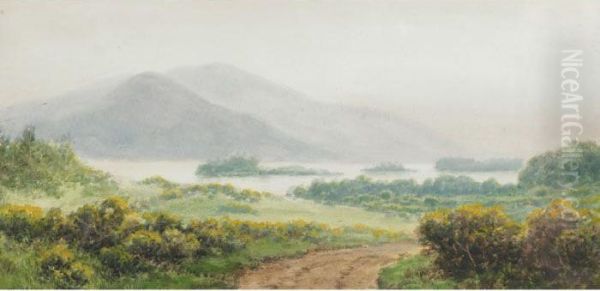 Approach To Killarney Oil Painting by Alexander Williams