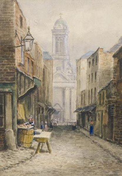 Old Spitalfields, Dublin, Recently Rebuilt Oil Painting by Alexander Williams