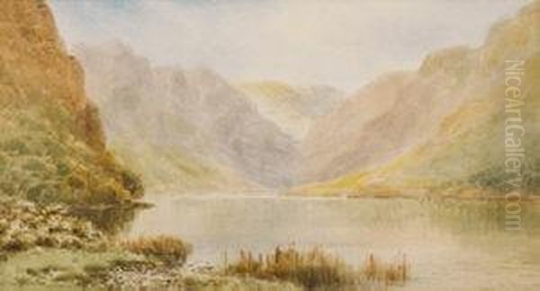 Upper Lake, Glendalough, Co Wicklow Oil Painting by Alexander Williams