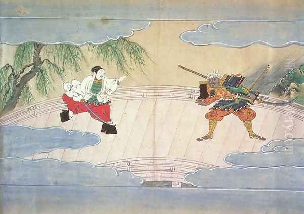 The Tale of Musashibo Benkei Oil Painting by Mitsuhiro Tosa