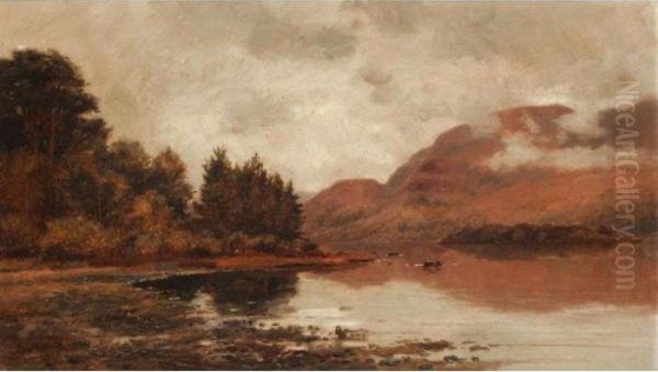 Clearing After Rain, West Point, Lower Lake, Killarney Oil Painting by Alexander Williams