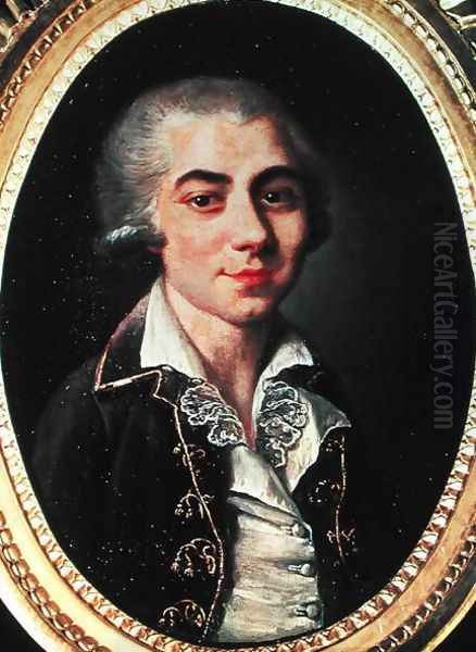 Portrait of Andre Chenier 1762-94 Oil Painting by Francois Thomise