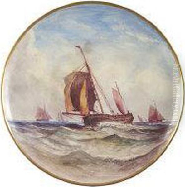 A Yachting Scene Oil Painting by Alexander Williams