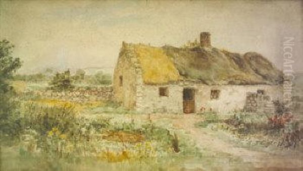 A Cottage Oil Painting by Alexander Williams