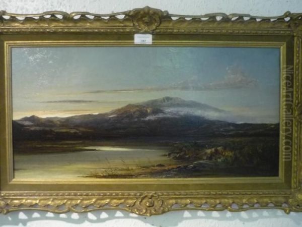 Morning View Of Cader Idris' In Snowdonia Oil Painting by Edward Charles Williams