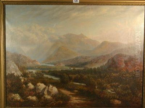 Snowdon And Llyn Padarn Oil Painting by Edward Charles Williams