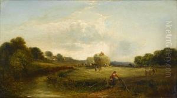 Harvesting Time Oil Painting by Edward Charles Williams