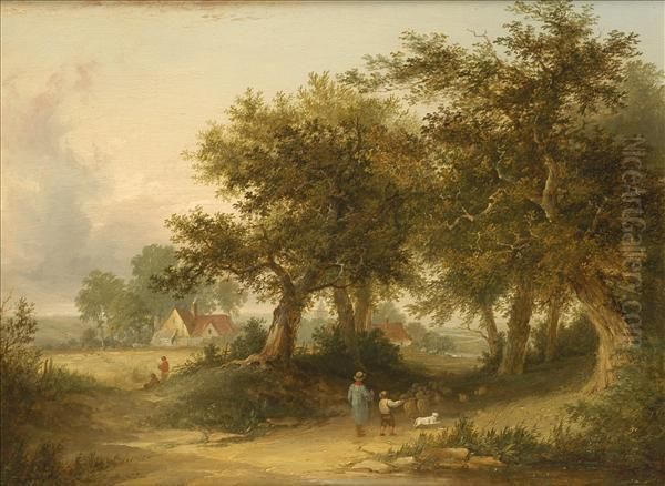 The Pathto The Village Oil Painting by Edward Charles Williams