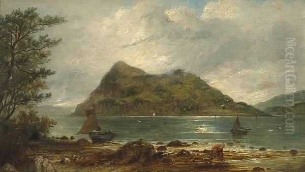 A View Of Holy Island, Isle Of Arran Oil Painting by Edward Charles Williams