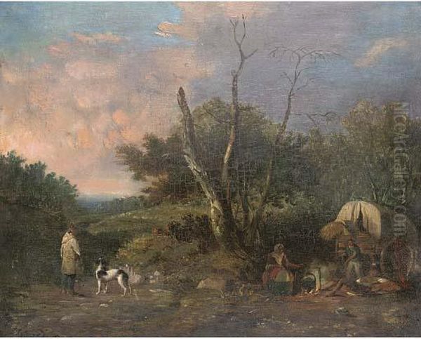 The Encampment Oil Painting by Edward Charles Williams