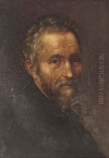 Portrait of a gentleman, bust-length Oil Painting by Jacopo Tintoretto (Robusti)