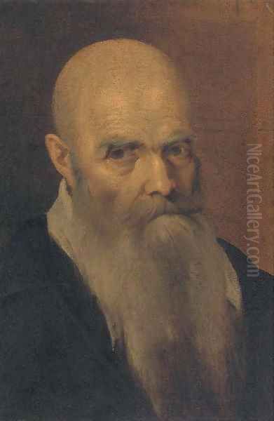 Portrait of an elderly man Oil Painting by Jacopo Tintoretto (Robusti)