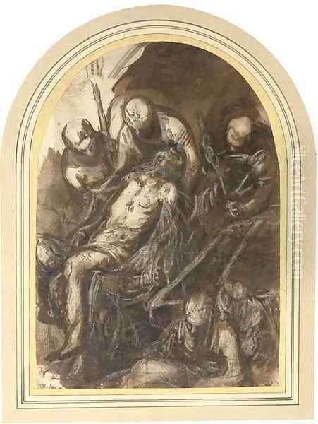 The Entombment Oil Painting by Domenico Tintoretto