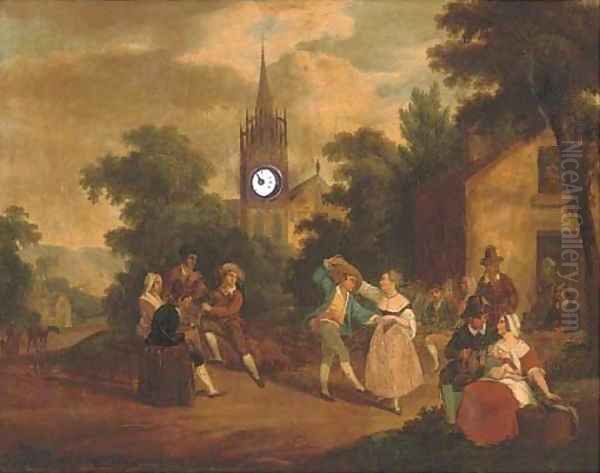 Village celebrations Oil Painting by David III Teniers