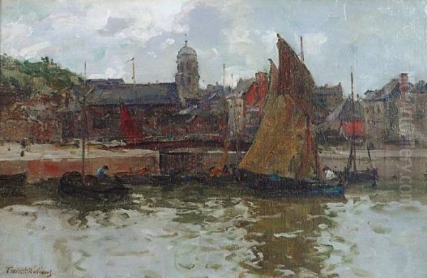 Le Portd'honfleur Oil Painting by Terrick John Williams