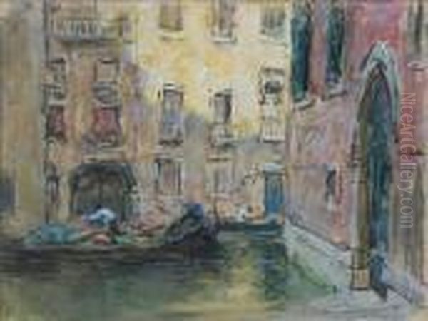 A Venetian Byway Oil Painting by Terrick John Williams