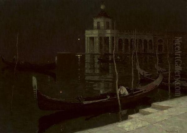 Night, Venice Oil Painting by Terrick John Williams