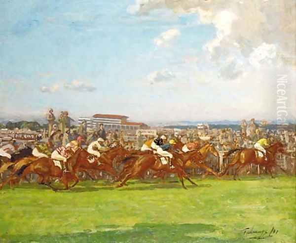 The Derby, 1931 Oil Painting by Algernon Talmage