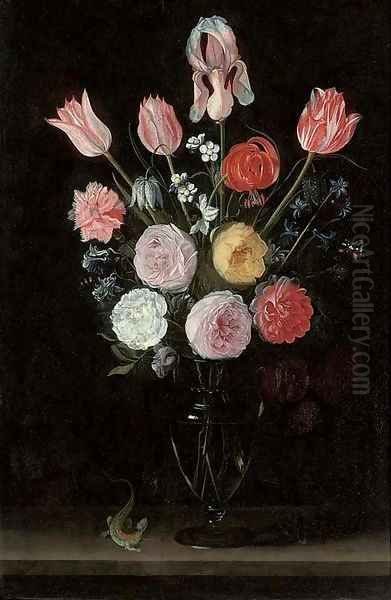 Flowers Oil Painting by Jan Philip van Thielen